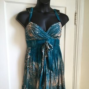Anthropologie Caballo Falls silk dress sz 14